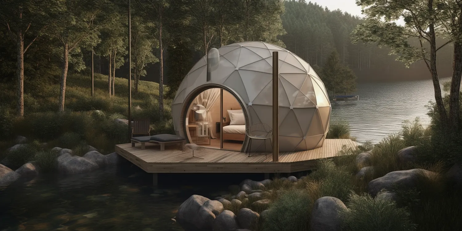 Glamping namiot sferyczny